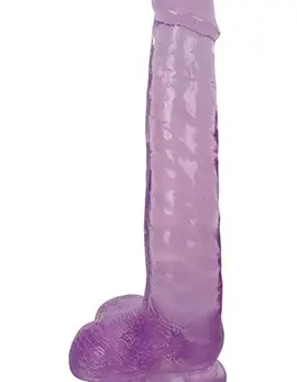 Lollicock - 8 Inch Slim Stick With Balls - Grape Ice
