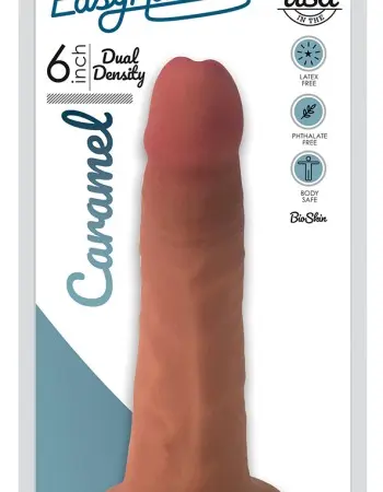 Easy Riders 6 Inch Slim Bioskin Dildo - Caramel