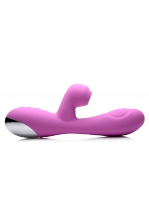 Shegasm 5 Star 10x Silicone Suction & Pulsing  Rabbit - Pink