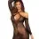 Twist Halter Lace Mini Dress - One Size - Black