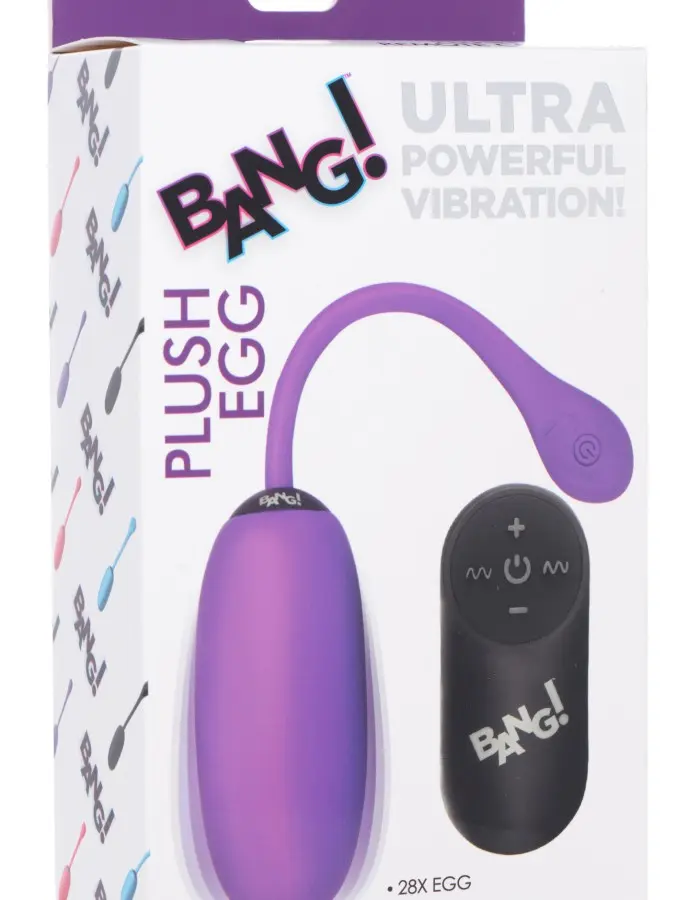 28x Plush Egg and Remote - Purple