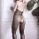 Feelin' Myself Halter Dot Mesh Footless Bodystocking - One Size