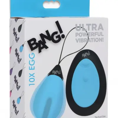 Bang - 10x Silicone Vibrating Egg - Blue