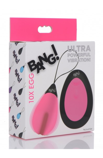 Bang - 10x Silicone Vibrating Egg - Pink