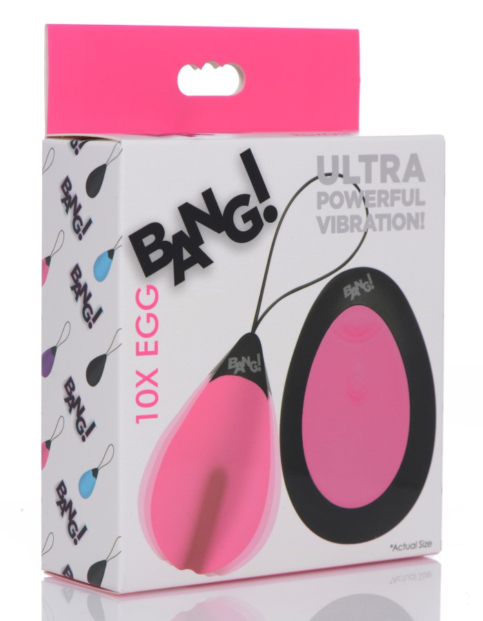 Bang - 10x Silicone Vibrating Egg - Pink
