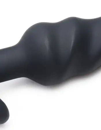 21x Silicone Swirl Plug With Remote -Black