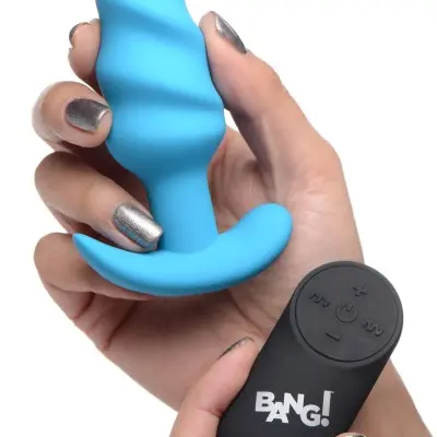 21x Silicone Swirl Plug With Remote - Blue