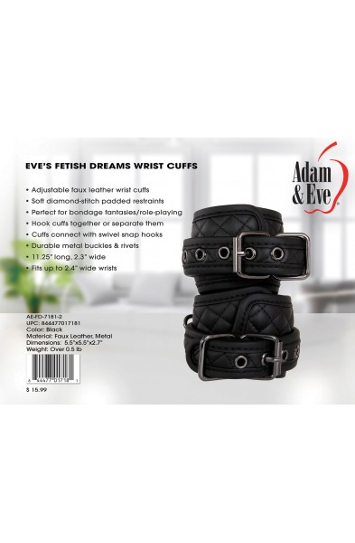 Eve's Fetish Dreams Wrist Cuffs