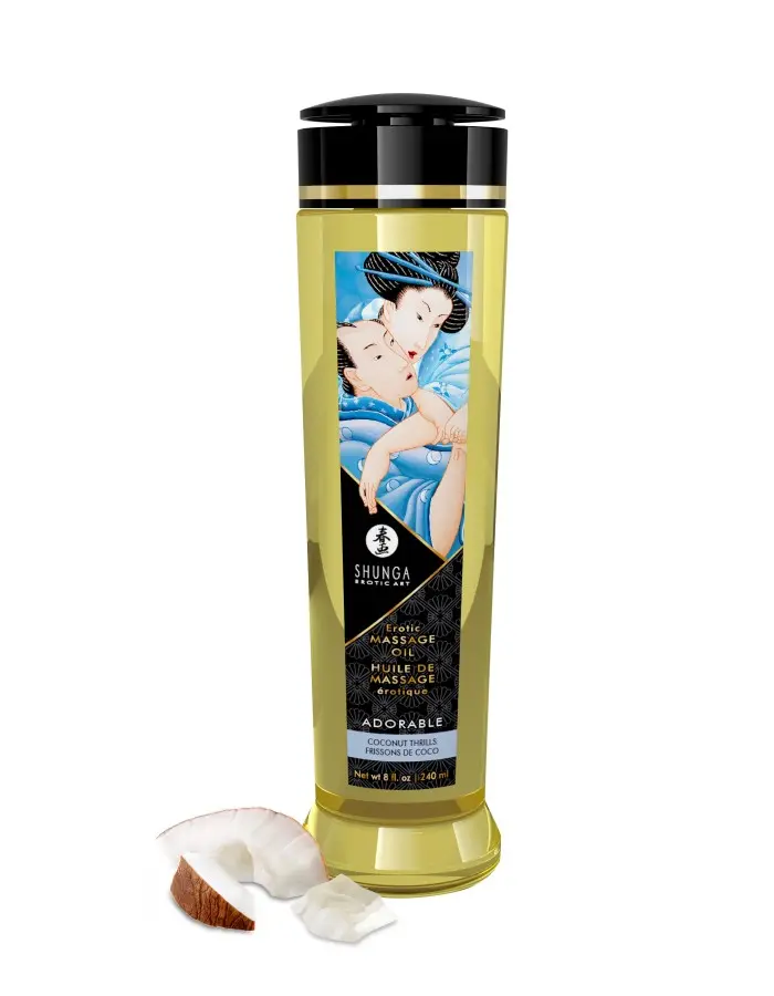 Massage Oils - Adorable 8 Fl. Oz. Coconut Thrills