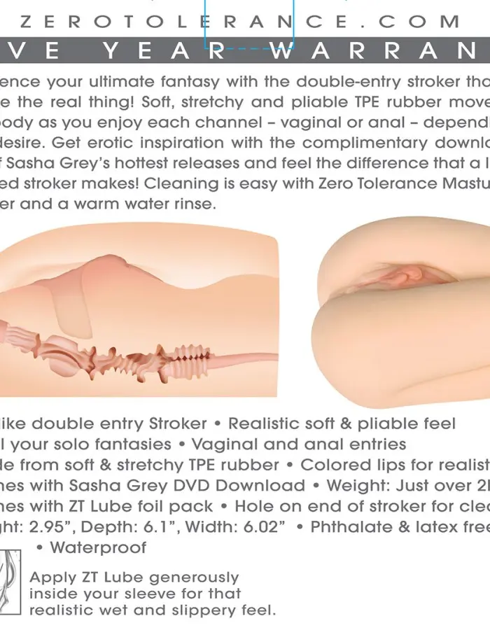 Sasha Grey Movie Download With Realistic Vagina and Ass Stroker