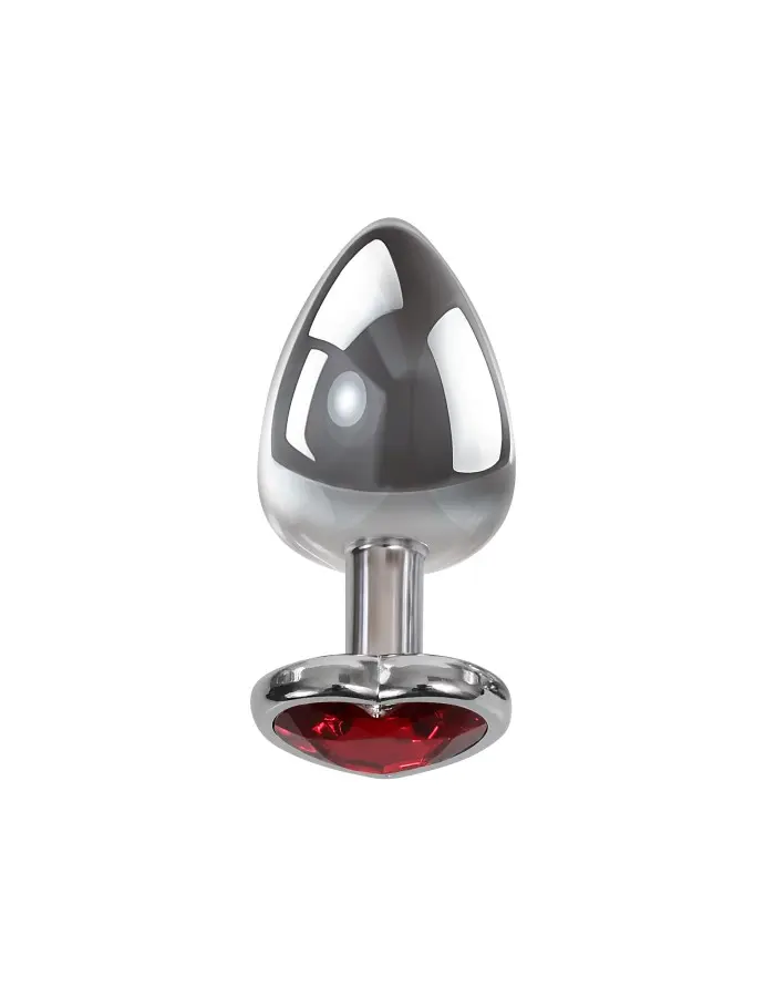 Medium Red Heart Gem Anal Plug