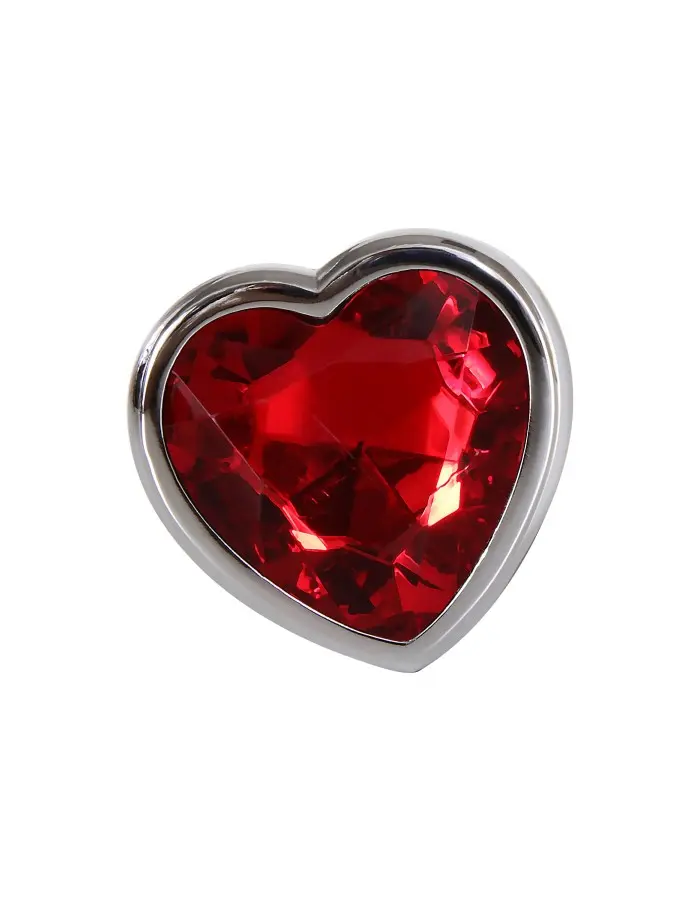 Medium Red Heart Gem Anal Plug