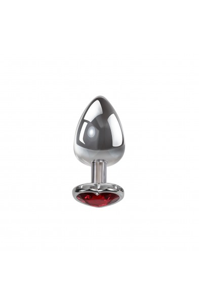 Large Red Heart Gem Anal Plug