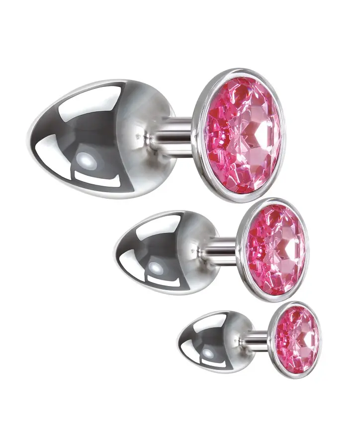 Pink Gem Anal Plug Set