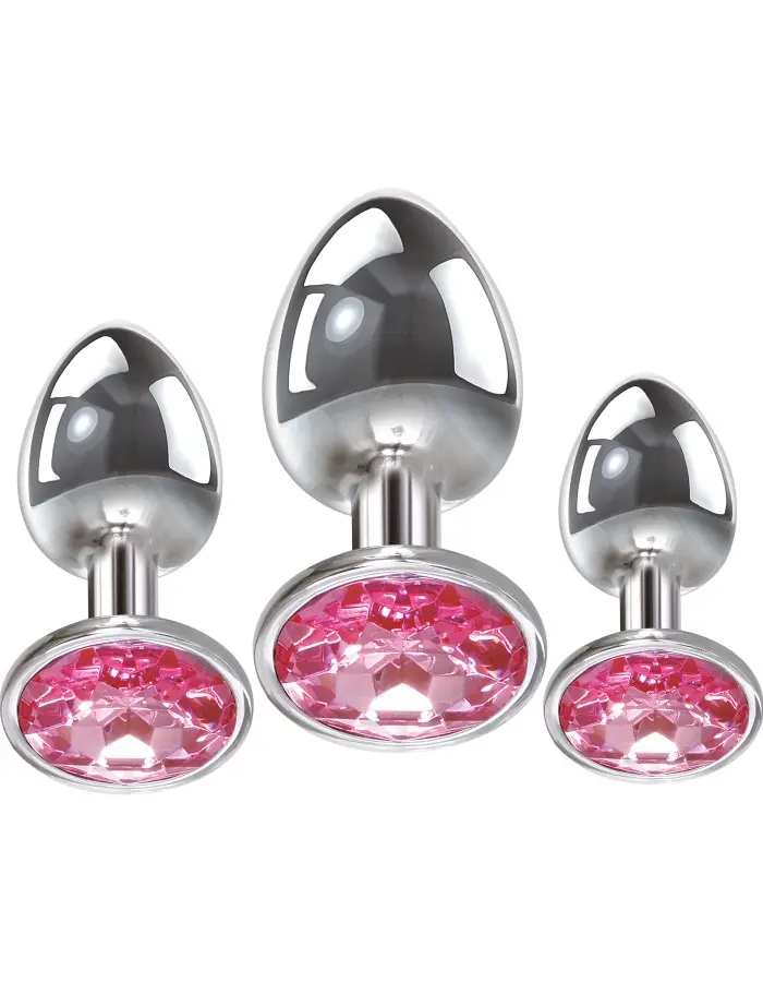 Pink Gem Anal Plug Set