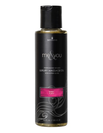Me and You Luxury Massage Oil - Berry Flirt - 4.2  Fl. Oz.