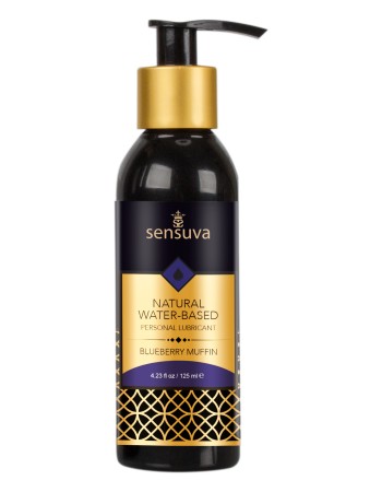 Natural Water-Based Personal Lubricant 4.23 Fl. Oz. - Blueberry Muffin
