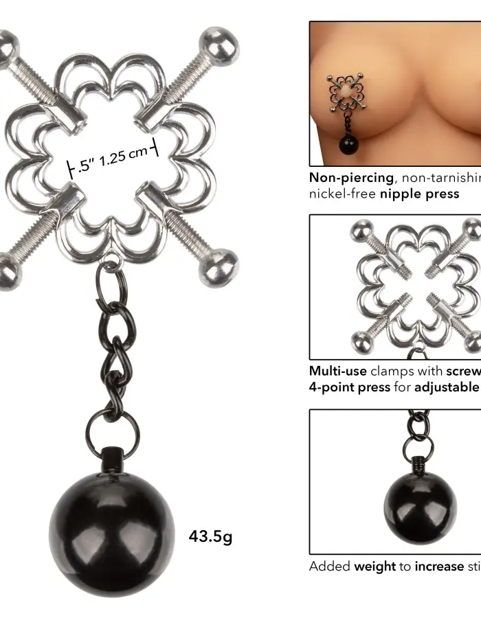 Nipple Grips 4-Point Weighted Nipple Press