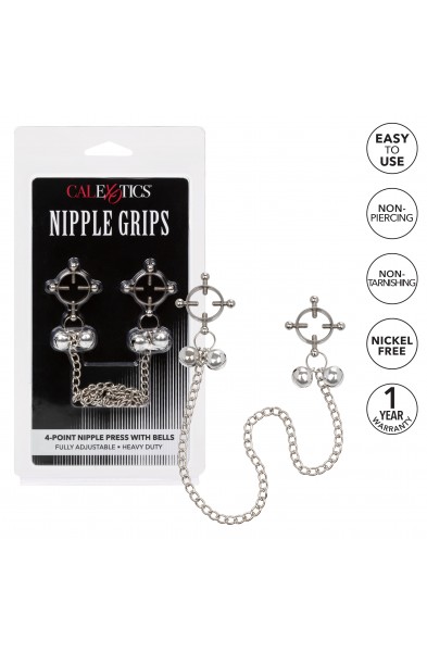 Nipple Grips 4-Point Nipple Press With Bells