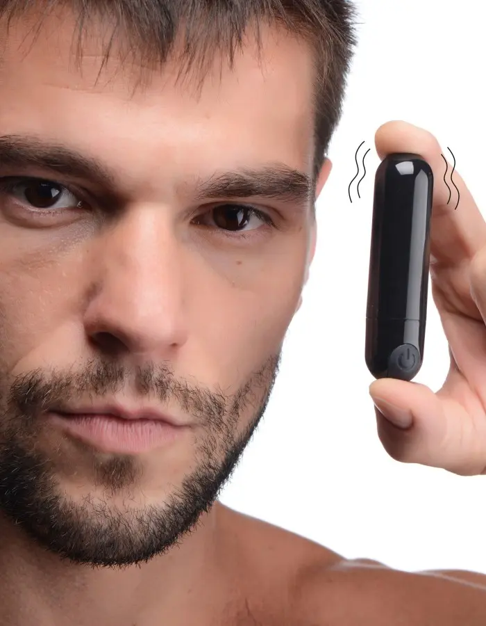 10x Rechargeable Vibrating Metallic Bullet - Black