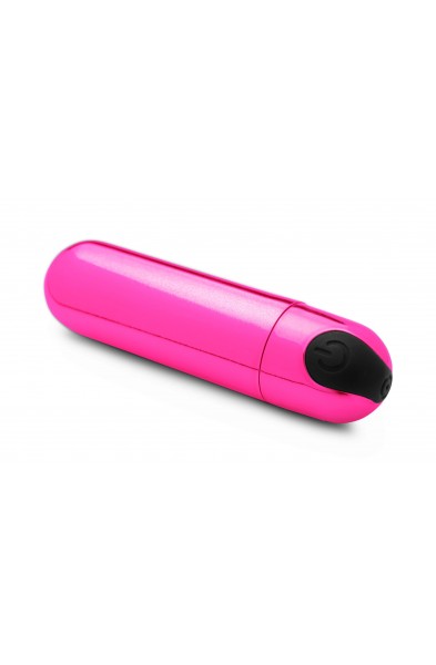 10x Rechargeable Vibrating Metallic Bullet - Pink