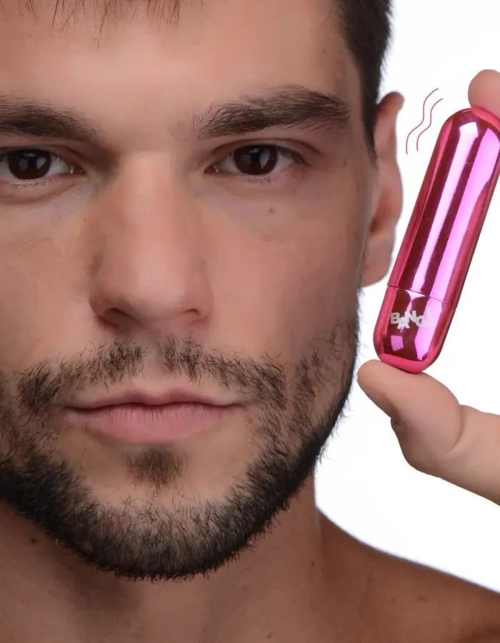 10x Rechargeable Vibrating Metallic Bullet - Pink