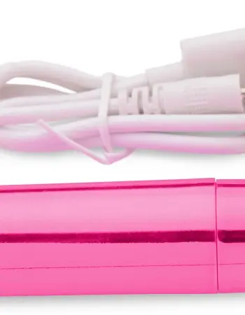10x Rechargeable Vibrating Metallic Bullet - Pink