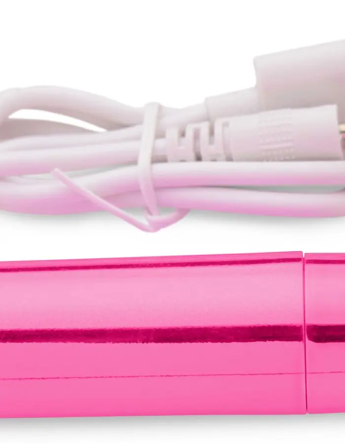 10x Rechargeable Vibrating Metallic Bullet - Pink