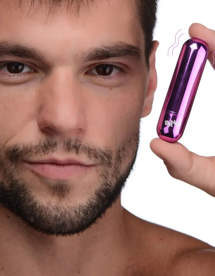 10x Rechargeable Vibrating Metallic Bullet - Purple