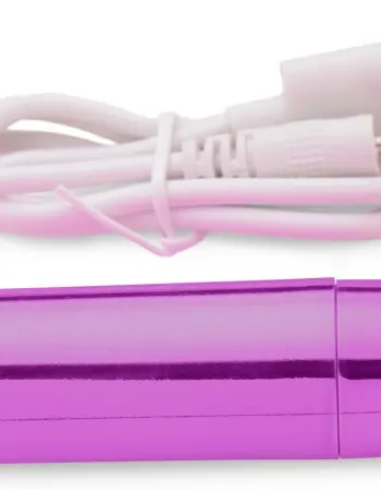 10x Rechargeable Vibrating Metallic Bullet - Purple