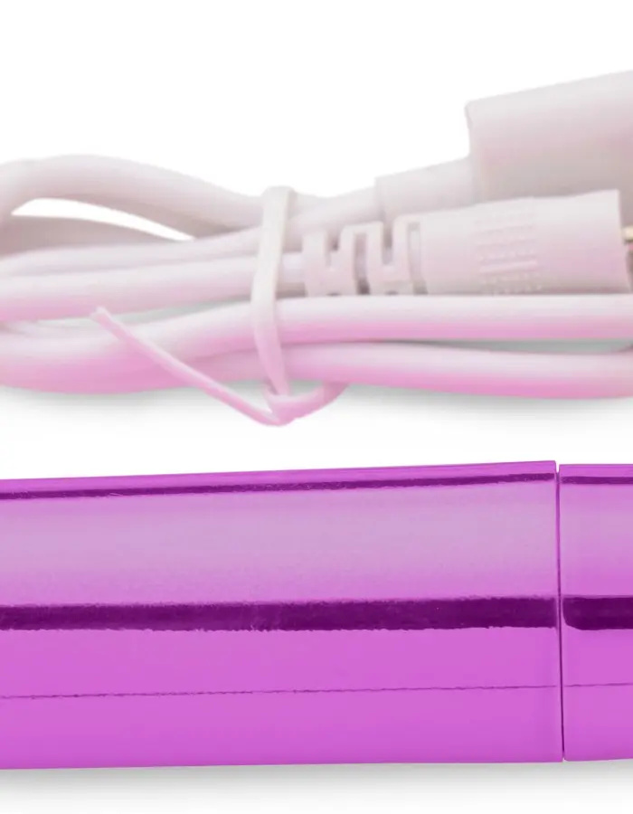 10x Rechargeable Vibrating Metallic Bullet - Purple