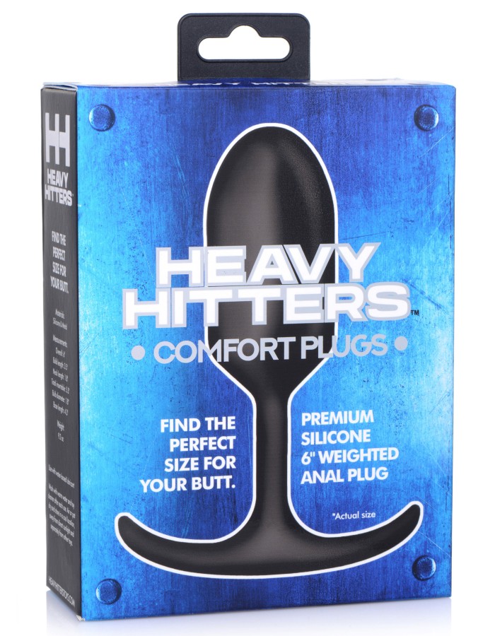 Premium Silicone Weighted Anal Plug - Large