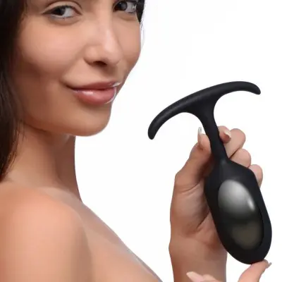 Premium Silicone Weighted Anal Plug - Medium