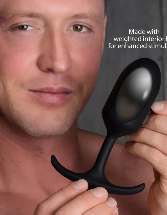 Premium Silicone Weighted Anal Plug - Medium