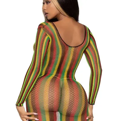 Rasta Net Mini Dress - One Size