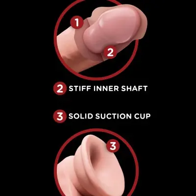 6 Inch Triple Density Cock With Swinging Balls