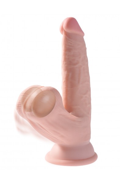 6 Inch Triple Density Cock With Swinging Balls