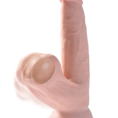 6 Inch Triple Density Cock With Swinging Balls