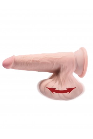 7 Inch Triple Density Cock With Swinging Balls - Light