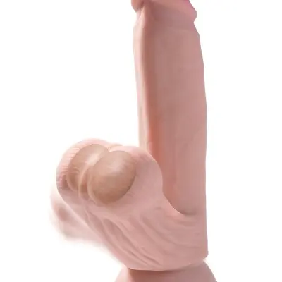 7 Inch Triple Density Cock With Swinging Balls - Light