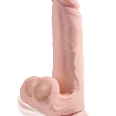 9 Inch Triple Density Cock With Swinging Balls - Light