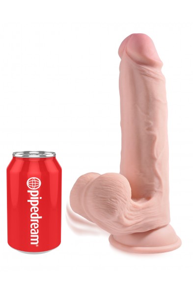 9 Inch Triple Density Cock With Swinging Balls - Light