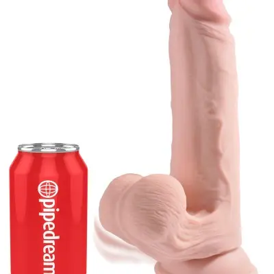 9 Inch Triple Density Cock With Swinging Balls - Light