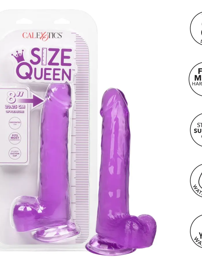 Size Queen 8 Inch - Purple