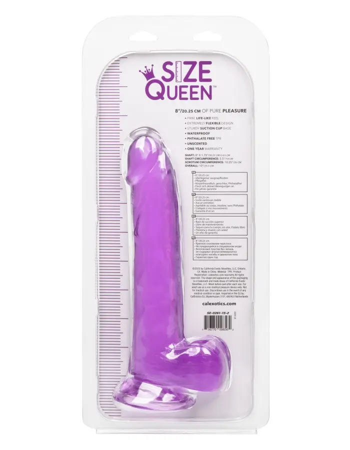 Size Queen 8 Inch - Purple