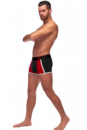 Retro Sport Panel Short - Medium - Black/ Red