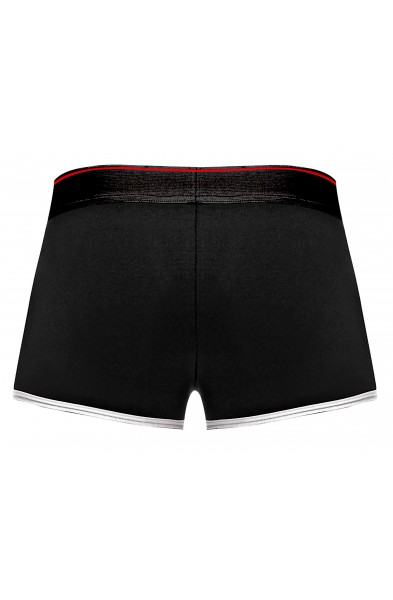 Retro Sport Panel Short- X-Large - Black/ Red