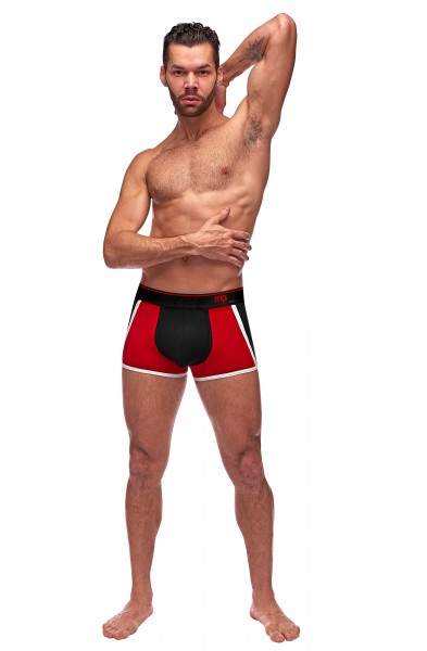 Retro Sport Panel Short- X-Large - Black/ Red