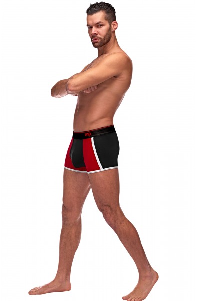 Retro Sport Panel Short- X-Large - Black/ Red