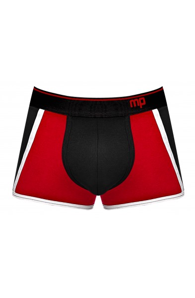 Retro Sport Panel Short- X-Large - Black/ Red